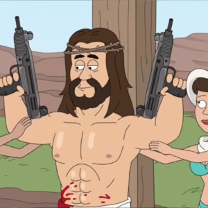 Una caricatura de Netflix muestra a Jesús apasionado por las armas y el sexo