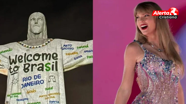 En Brasil un concierto de Taylor Swift causo controversia al utilizar la estatua de Cristo redentor con propósitos seculares