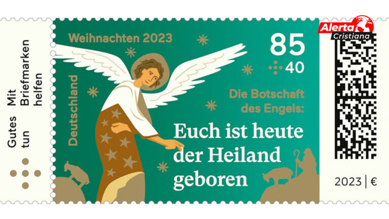 En Alemania se lanzaron sellos de correo que llevan un verso bíblico sobre el nacimiento de Jesús