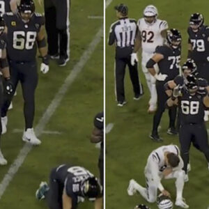 Trey_Hendrickson_jugador_de_la_NFL_y_cristiano_oró_por_su_oponente