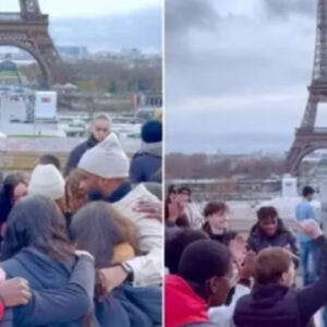 Un grupo de evangelistas llevan a cristo a 15 jóvenes en la Torre Eiffel