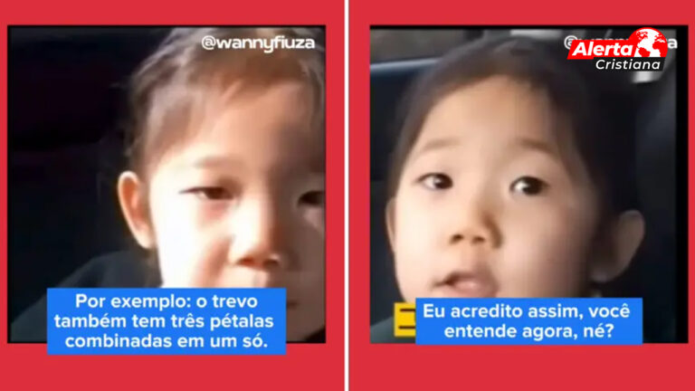 Una niña explica la Trinidad El trébol tiene tres pétalos, pero es solo uno’