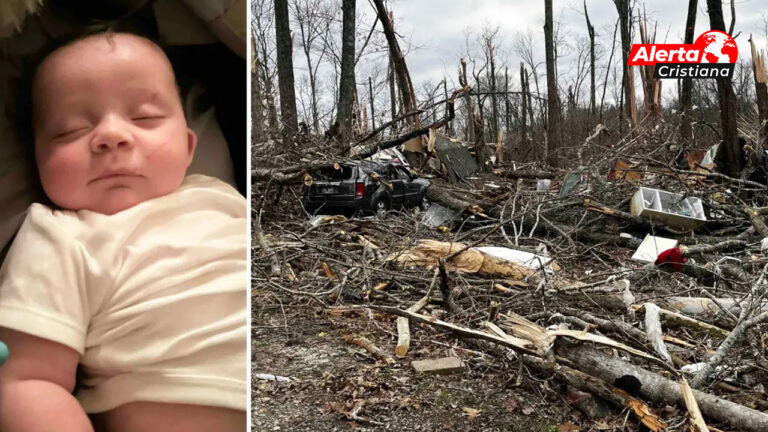 ¡Milagro! Un bebé de solo 4 meses fue arrastrado por un tornado y sobrevivió