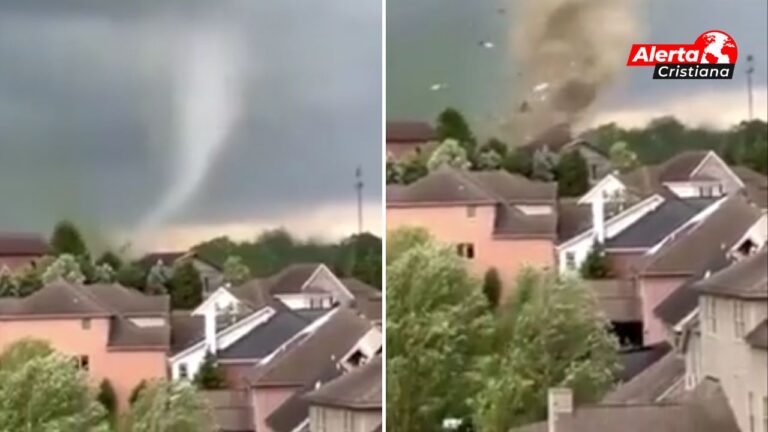 ¡MILAGRO! Un tornado arrasa con una iglesia en pleno culto y todos sobreviven